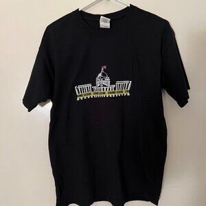 Criminal Government "Crime Scene" Graphic T-Shirt Large Like New